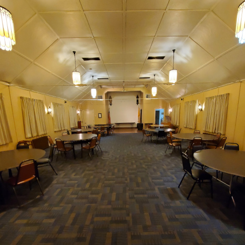Picture showing the interior of our K of C hall